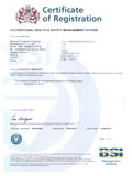 英标管理体系认证有限公司BSI OHSAS18001认证证书