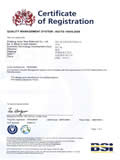 英标管理体系认证有限公司BSI TS16949认证证书